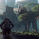 The original gameplay trailer showed a Strider walking and getting blown up during the course of exploration.